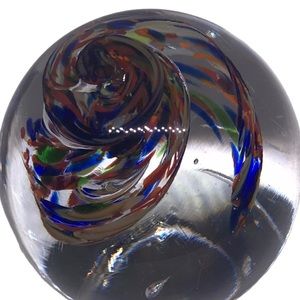 Vintage Handblown Art Glass Paperweight